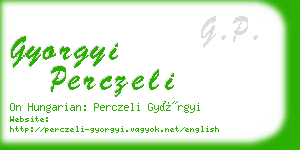 gyorgyi perczeli business card